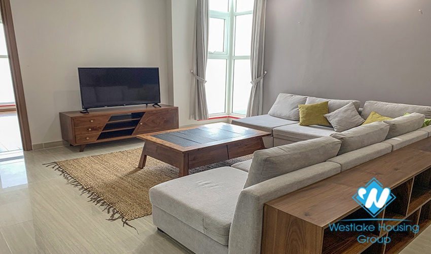 Three bedroom apartment with nice balcony fully furnished modern high floor for rent